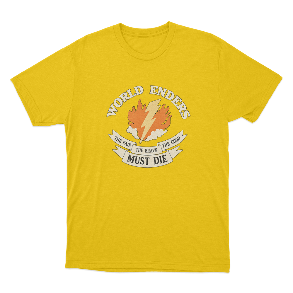 World Enders Unisex T Shirt Yellow World Enders Unisex T Shirt Yellow